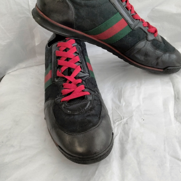 Gucci GG Guccissima Web Stripe sneakers men's 10 - Picture 8 of 16